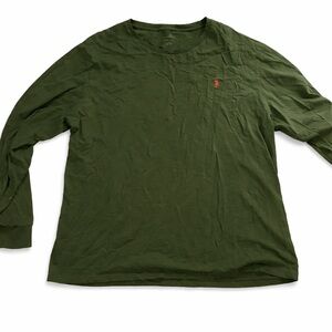 Polo Ralph Lauren Dark Olive Green Long Sleeve Shirt XL – Orange Pony